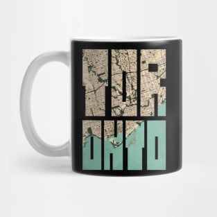 Toronto, Canada City Map Typography - Vintage Mug